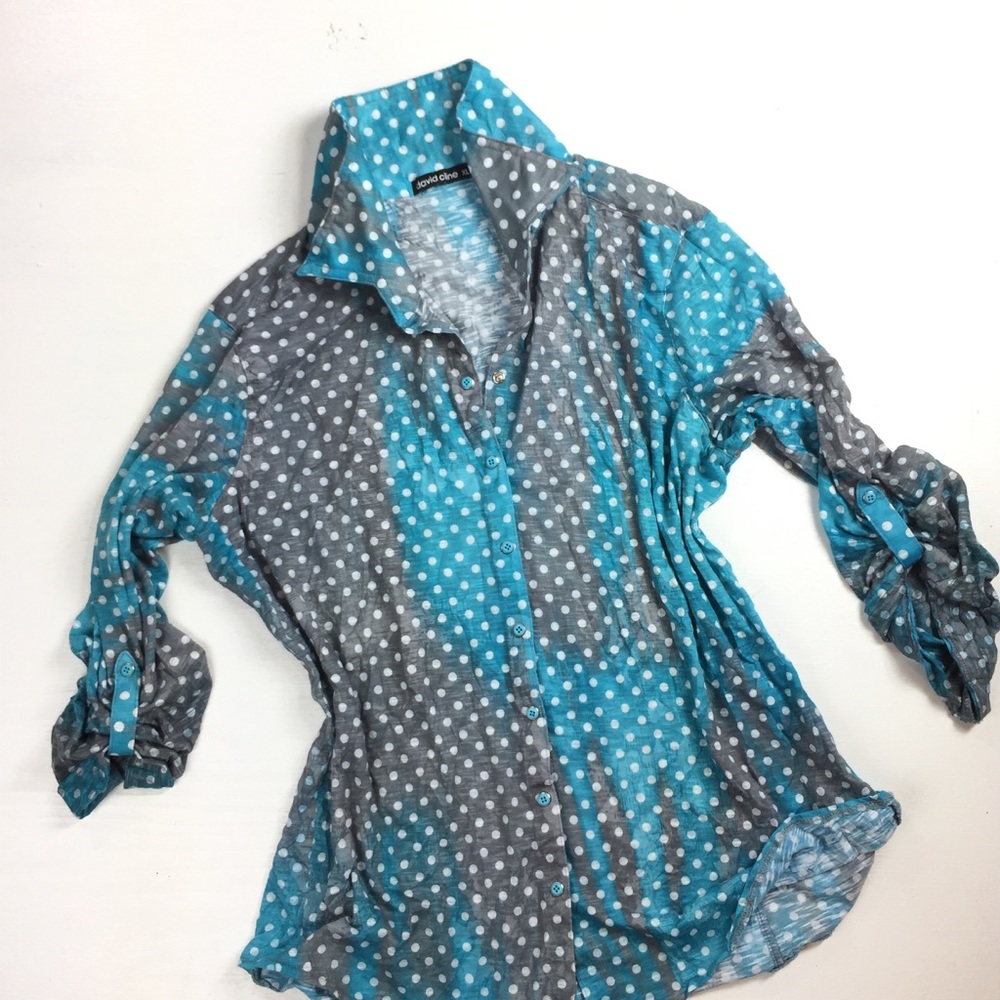 David Cline lightweight top xl bottom down gray